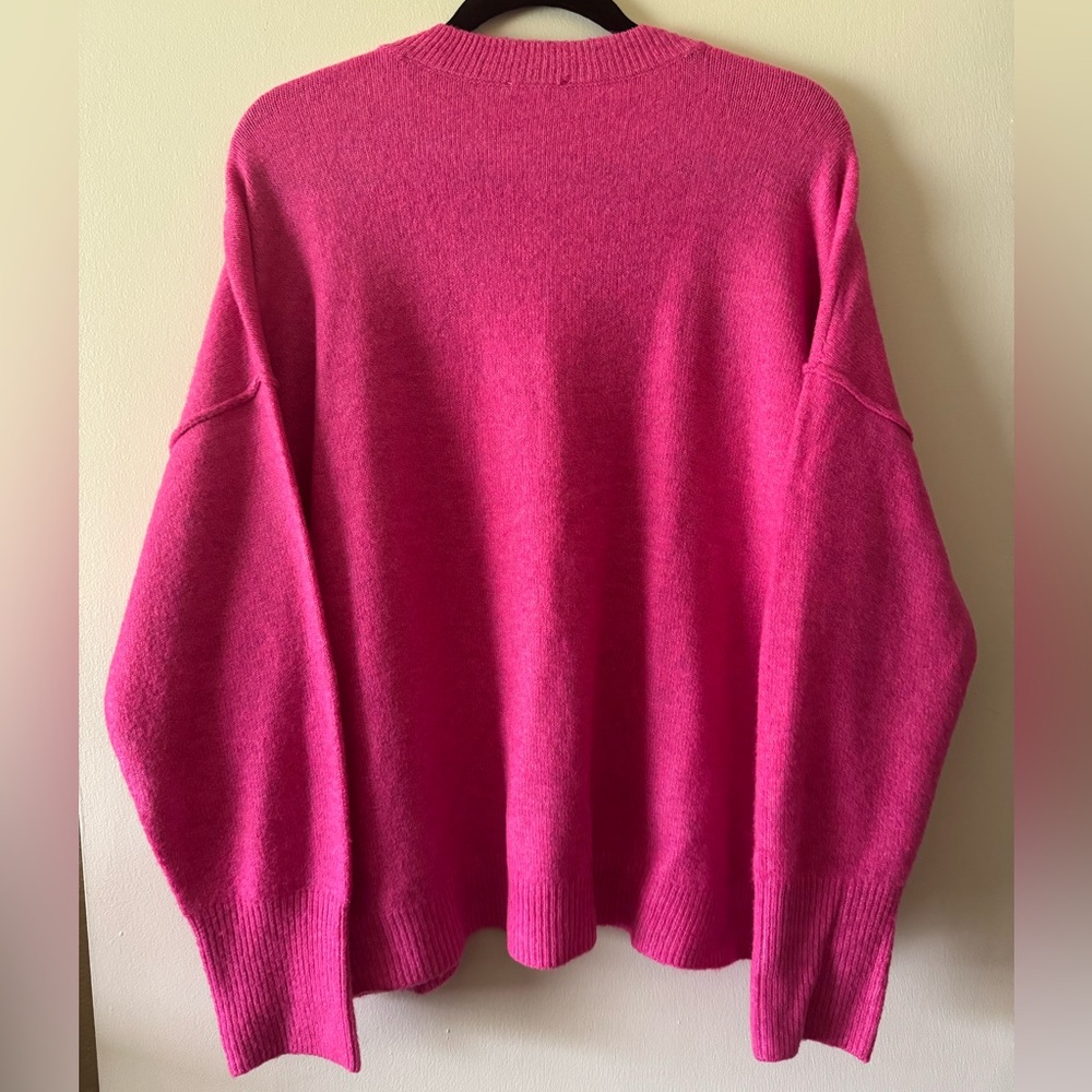 Vince Camuto Fuchsia Crew Neck Sweater - Picture 2 of 4